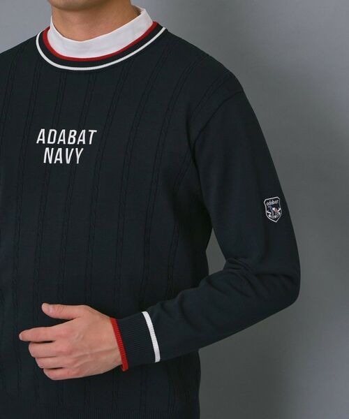 adabat / アダバット ニット・セーター | 【ADABAT NAVY】ケーブルストライプクルーニット | 詳細17
