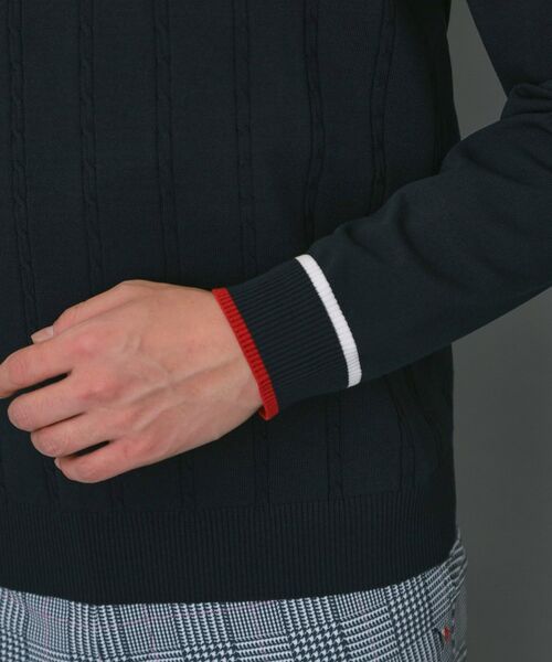 adabat / アダバット ニット・セーター | 【ADABAT NAVY】ケーブルストライプクルーニット | 詳細18