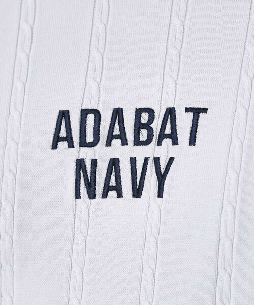 adabat / アダバット ニット・セーター | 【ADABAT NAVY】ケーブルストライプクルーニット | 詳細4