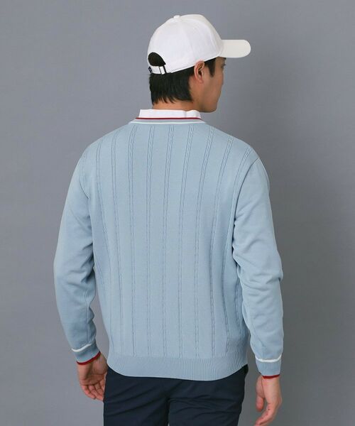 adabat / アダバット ニット・セーター | 【ADABAT NAVY】ケーブルストライプクルーニット | 詳細5