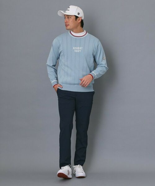 adabat / アダバット ニット・セーター | 【ADABAT NAVY】ケーブルストライプクルーニット | 詳細6