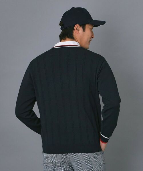 adabat / アダバット ニット・セーター | 【ADABAT NAVY】ケーブルストライプクルーニット | 詳細9