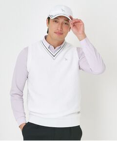 adabat / アダバット ベスト | Vネックガーターニットベスト