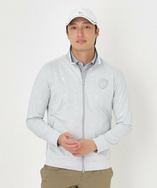 adabat / アダバット レザーブルゾン・ジャケット | クールコアエンボストラックジャケット（ライトグレー(010)）