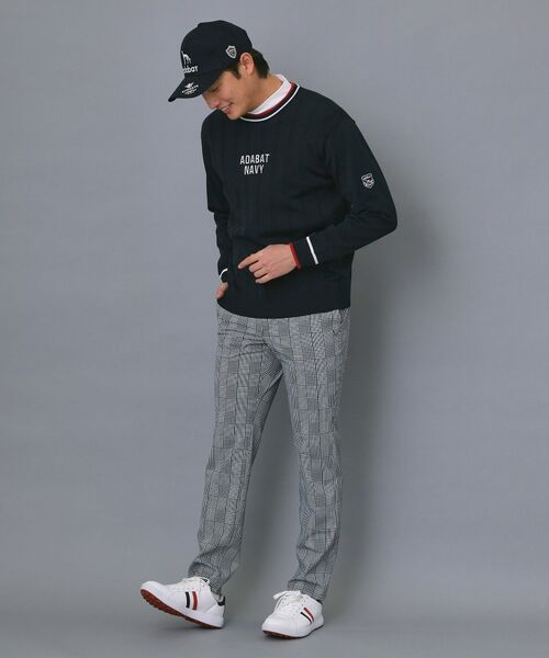 adabat / アダバット パンツ | 【ADABAT NAVY】ナイロンチェックテーパードパンツ | 詳細2
