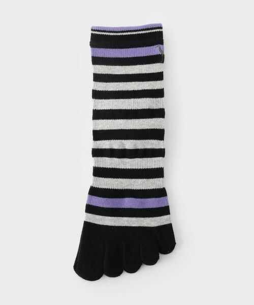adabat / アダバット ソックス | 5本指ボーダーショートソックス | 詳細1