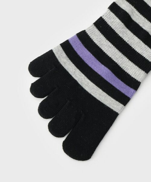 adabat / アダバット ソックス | 5本指ボーダーショートソックス | 詳細4