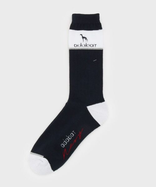 adabat / アダバット ソックス | 【ADABAT NAVY】バイカラーレギュラーソックス | 詳細1
