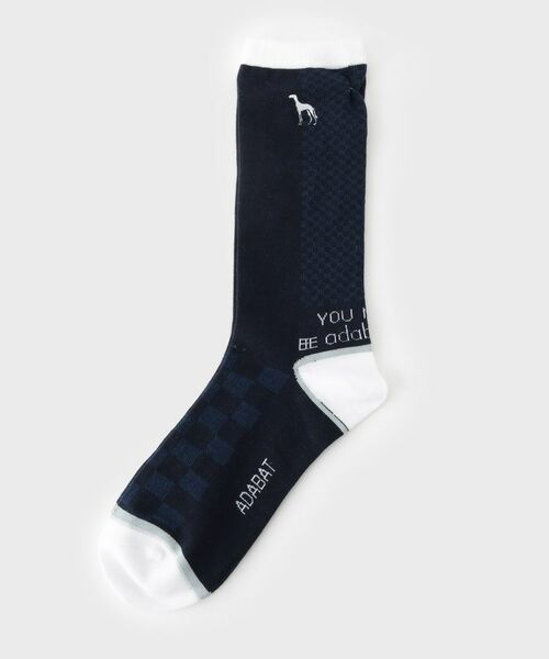 adabat / アダバット ソックス | ブロックジャカードレギュラーソックス | 詳細1