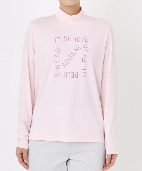 adabat / アダバット カットソー | ドットロゴプリントモックネックプルオーバー | 詳細22