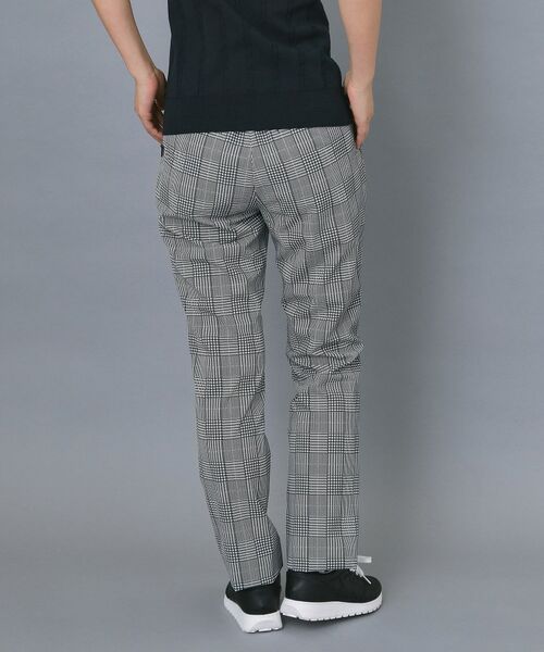 adabat / アダバット パンツ | 【ADABAT NAVY】クールチェックプリントテーパードパンツ | 詳細1