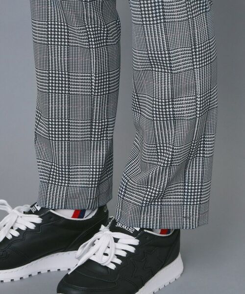adabat / アダバット パンツ | 【ADABAT NAVY】クールチェックプリントテーパードパンツ | 詳細13