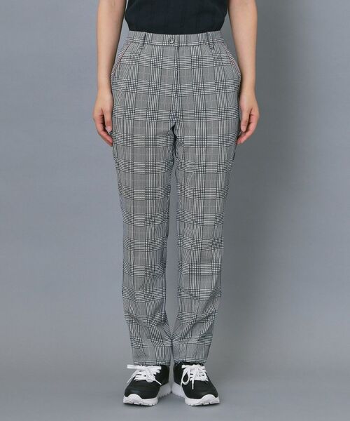 adabat / アダバット パンツ | 【ADABAT NAVY】クールチェックプリントテーパードパンツ | 詳細5