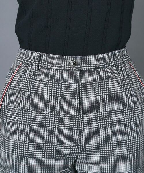 adabat / アダバット パンツ | 【ADABAT NAVY】クールチェックプリントテーパードパンツ | 詳細8