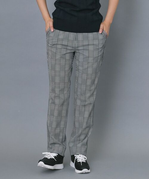 adabat / アダバット パンツ | 【ADABAT NAVY】クールチェックプリントテーパードパンツ（ライトグレー(111)）