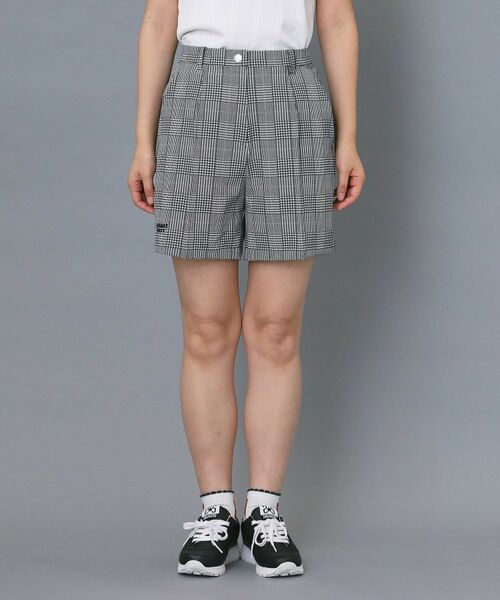 adabat / アダバット ショート・ハーフ・半端丈パンツ | 【ADABAT NAVY】クールチェックプリントキュロット | 詳細5