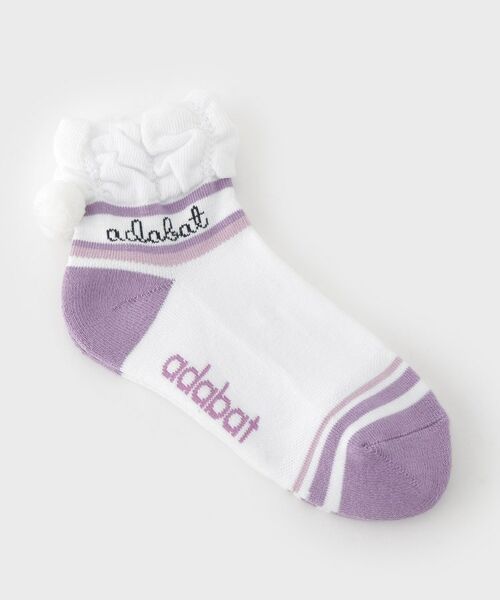 adabat / アダバット ソックス | ボーダーフレンチショートソックス | 詳細1