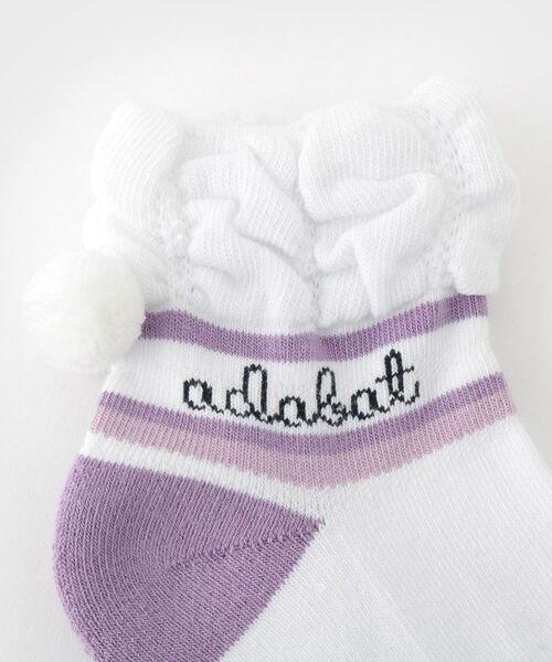 adabat / アダバット ソックス | ボーダーフレンチショートソックス | 詳細2