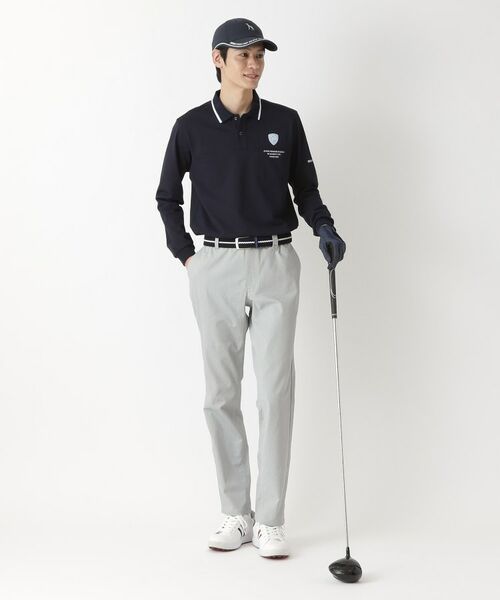 adabat / アダバット ポロシャツ | ハイゲージカノコインレイ長袖ポロシャツ | 詳細11