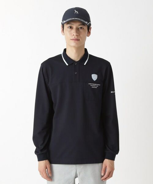 adabat / アダバット ポロシャツ | ハイゲージカノコインレイ長袖ポロシャツ | 詳細13