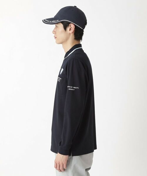 adabat / アダバット ポロシャツ | ハイゲージカノコインレイ長袖ポロシャツ | 詳細14