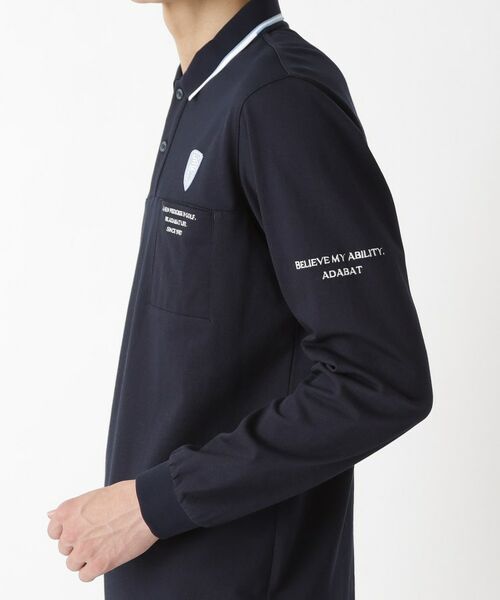 adabat / アダバット ポロシャツ | ハイゲージカノコインレイ長袖ポロシャツ | 詳細17