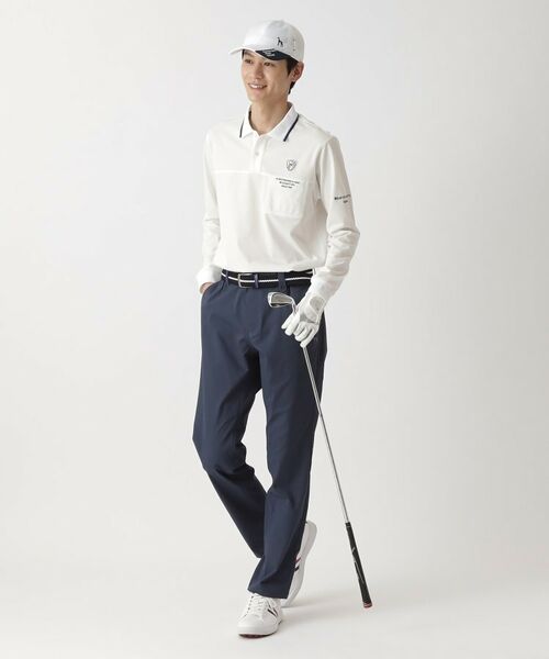 adabat / アダバット ポロシャツ | ハイゲージカノコインレイ長袖ポロシャツ | 詳細3