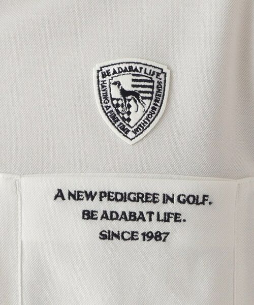 adabat / アダバット ポロシャツ | ハイゲージカノコインレイ長袖ポロシャツ | 詳細4