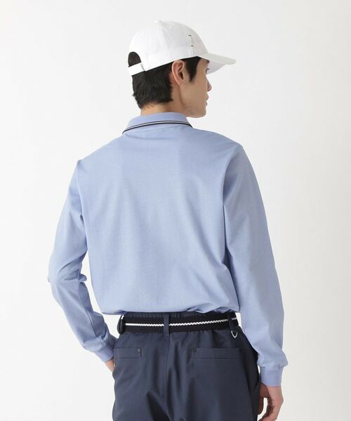 adabat / アダバット ポロシャツ | ハイゲージカノコインレイ長袖ポロシャツ | 詳細5