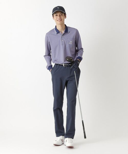 adabat / アダバット ポロシャツ | ファインストライプ長袖ポロシャツ | 詳細7