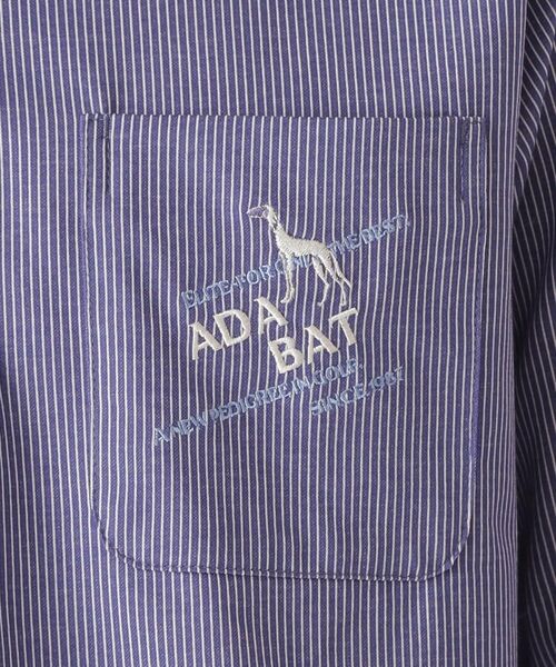 adabat / アダバット ポロシャツ | ファインストライプ長袖ポロシャツ | 詳細8