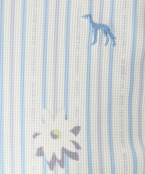 adabat / アダバット ポロシャツ | ストライプフラワー長袖ポロシャツ | 詳細8