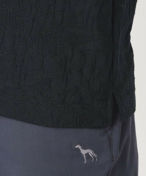 adabat / アダバット ポロシャツ | ボタニカルジャカード長袖ポロシャツ | 詳細20