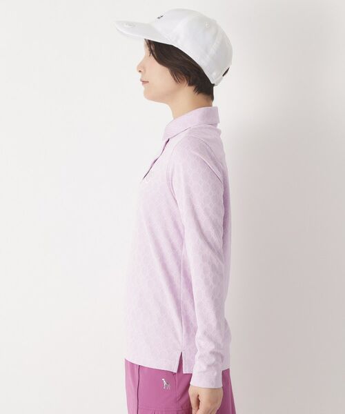 adabat / アダバット ポロシャツ | 3Dジャカード長袖ポロシャツ | 詳細23