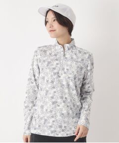 adabat / アダバット カットソー | UVクローバープリントハーフジッププルオーバー