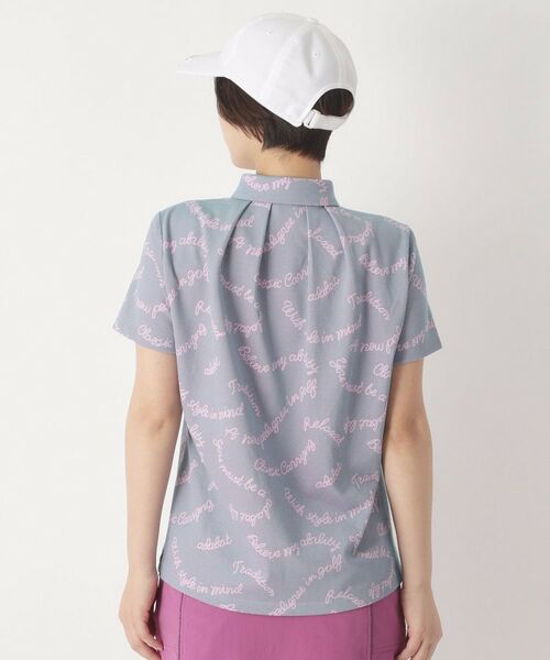 adabat / アダバット ポロシャツ | シャンブレープリント半袖ポロシャツ | 詳細17