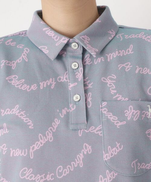 adabat / アダバット ポロシャツ | シャンブレープリント半袖ポロシャツ | 詳細18