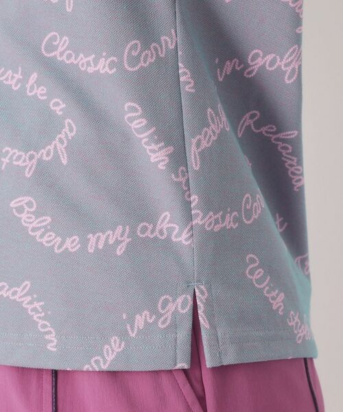 adabat / アダバット ポロシャツ | シャンブレープリント半袖ポロシャツ | 詳細20