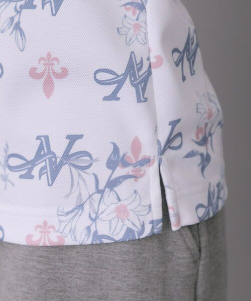 adabat / アダバット ポロシャツ | 【ADABAT NAVY】吸水速乾/UVカット ロゴモノグラムプリント半袖ポロシャツ | 詳細18