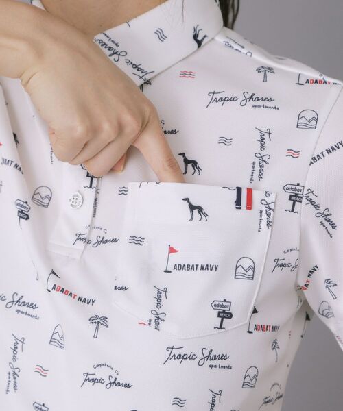 adabat / アダバット カットソー | 【ADABAT NAVY】ロゴサマープリント半袖ポロシャツ | 詳細22