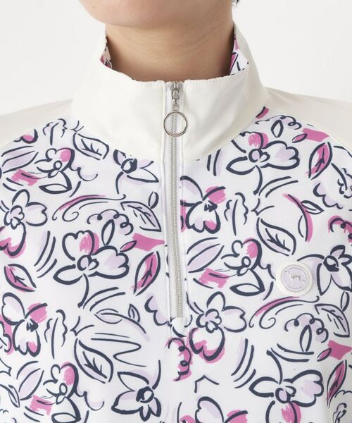 adabat / アダバット カットソー | ラインフラワープリントハーフジッププルオーバー | 詳細22
