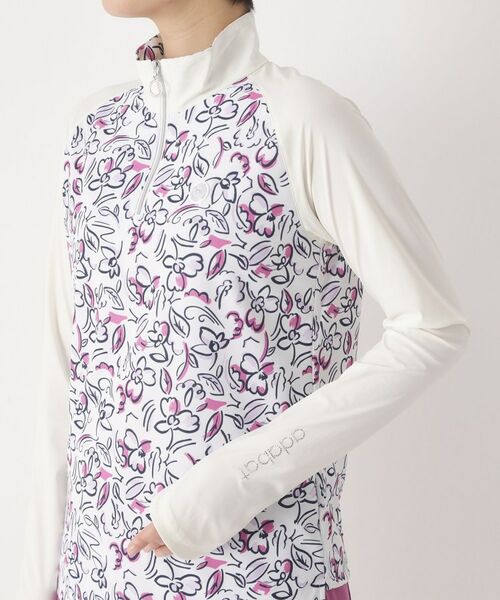 adabat / アダバット カットソー | ラインフラワープリントハーフジッププルオーバー | 詳細23