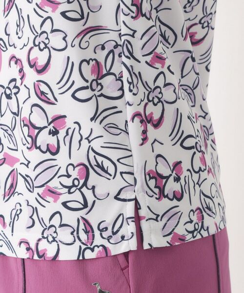 adabat / アダバット カットソー | ラインフラワープリントハーフジッププルオーバー | 詳細26
