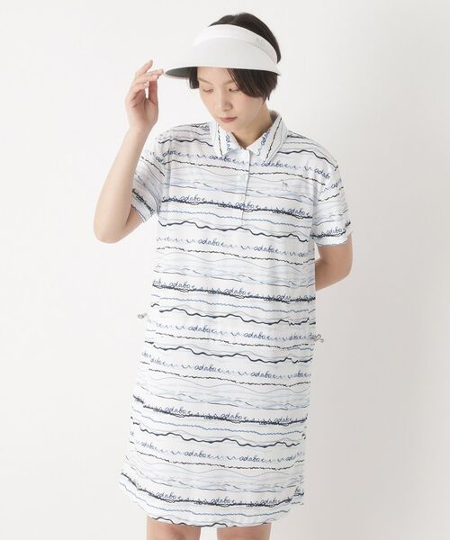 adabat / アダバット ワンピース | 吸水速乾/UVカット/エコ　クールコアウエイブボーダーワンピース | 詳細25