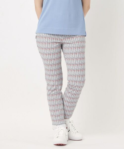 adabat / アダバット パンツ | カラーチドリチェックパンツ（レッド(163)）