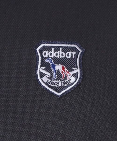 adabat / アダバット ポロシャツ | 【ADABAT NAVY】吸水速乾/UVカット シャダンカノコエンブレム半袖ポロシャツ | 詳細12