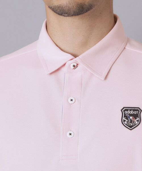 adabat / アダバット ポロシャツ | 【ADABAT NAVY】吸水速乾/UVカット シャダンカノコエンブレム半袖ポロシャツ | 詳細20
