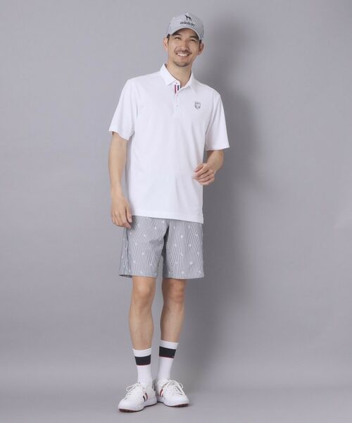 adabat / アダバット ポロシャツ | 【ADABAT NAVY】吸水速乾/UVカット シャダンカノコエンブレム半袖ポロシャツ | 詳細4