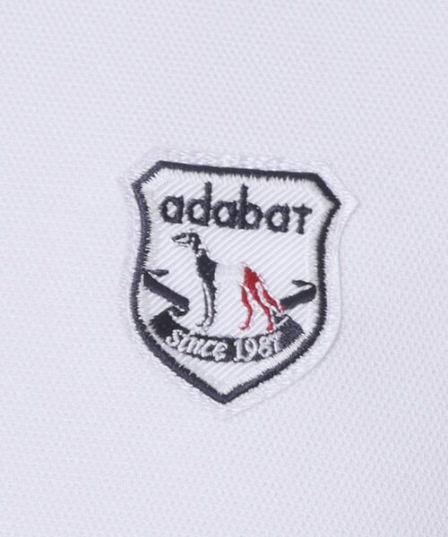 adabat / アダバット ポロシャツ | 【ADABAT NAVY】吸水速乾/UVカット シャダンカノコエンブレム半袖ポロシャツ | 詳細6