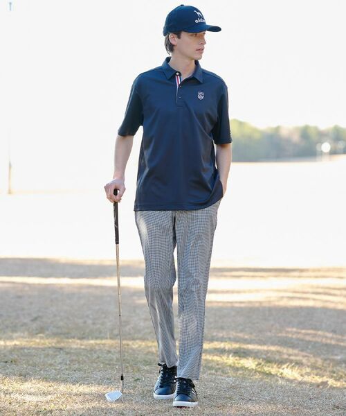 adabat / アダバット ポロシャツ | 【ADABAT NAVY】吸水速乾/UVカット シャダンカノコエンブレム半袖ポロシャツ | 詳細7